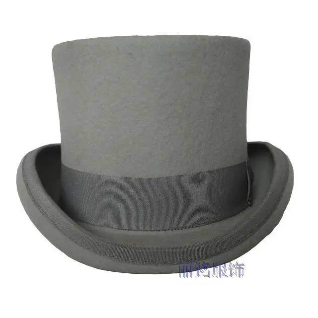 

Men's Wool Fedora Hat - Classic Top Hat with Strap, Elegant Steampunk Panama Cap for Gentleman, Unisex Versatile Fashion