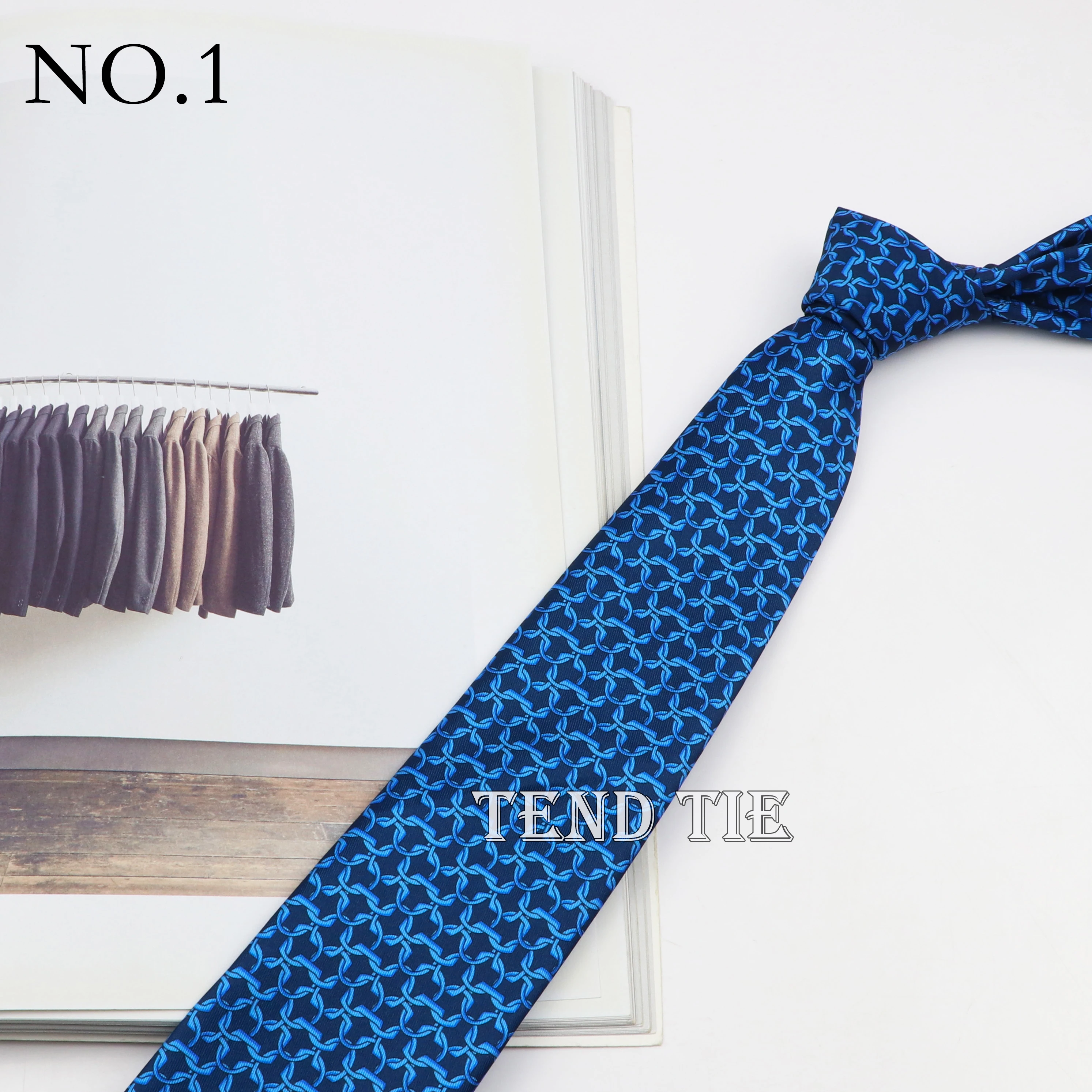 7.5cm Classic Men's Retro Pattern Tie Fashion Wedding Tie Soft And Comfortable 100% Micro Fiber
