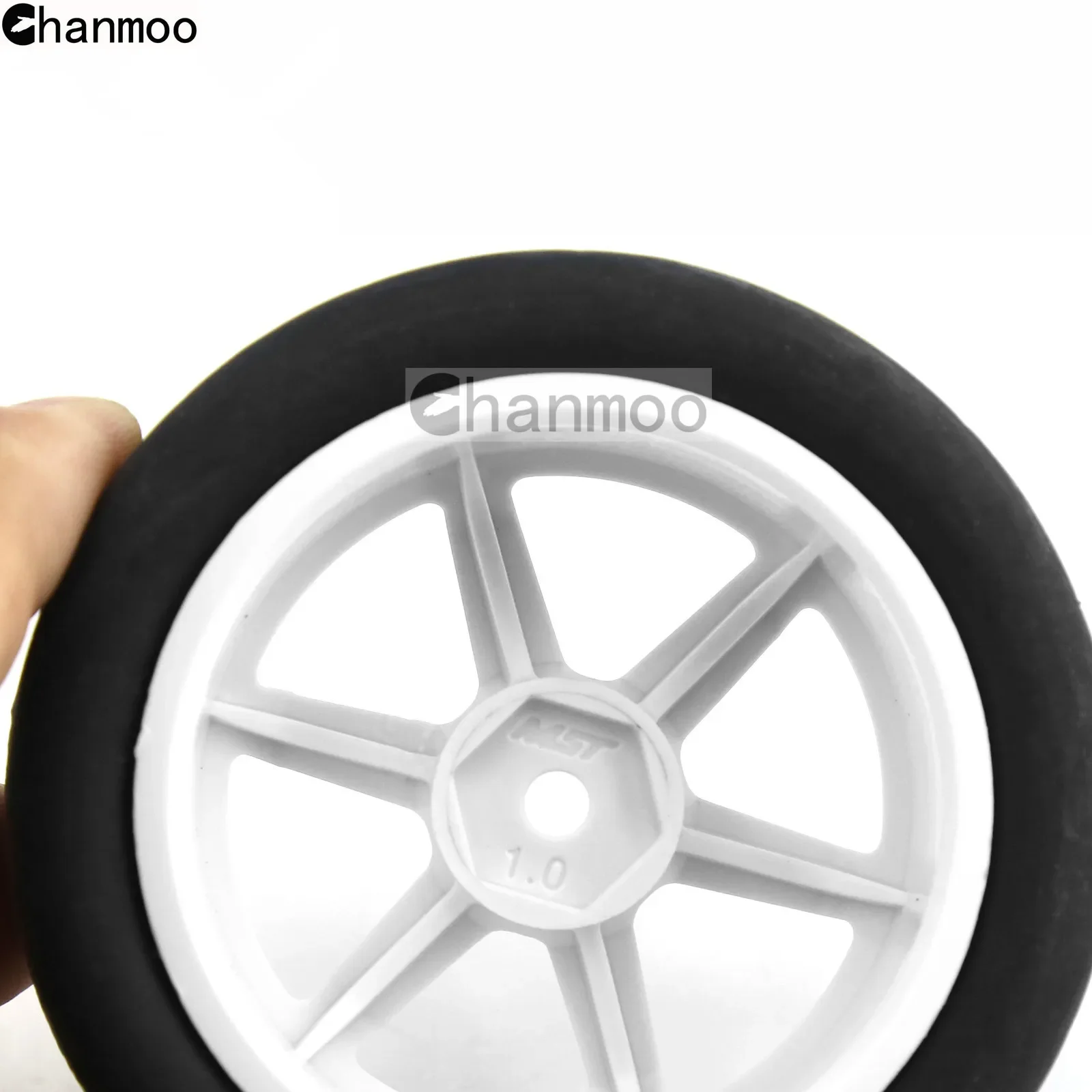 Chanmoo 1/10 RC Rally Racing Wheels Tires On-road Car Tyres with 12mm Hex for Tamiya TT01 TT02 XV02 XV01 TA06 HPI KYOSHO PTG2