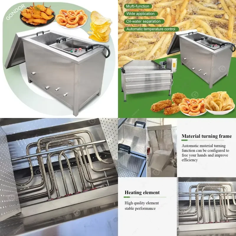 

2026 Chicken Wing Potato Industry Batch Spring Deep Fryer Machine
