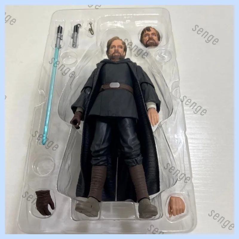 [Genuine Brand New Spot] Bandai SHF Star Wars Luke Skywalker The Last Jedi Akto Hideaway Edition Action Figure Collection Gift view 4