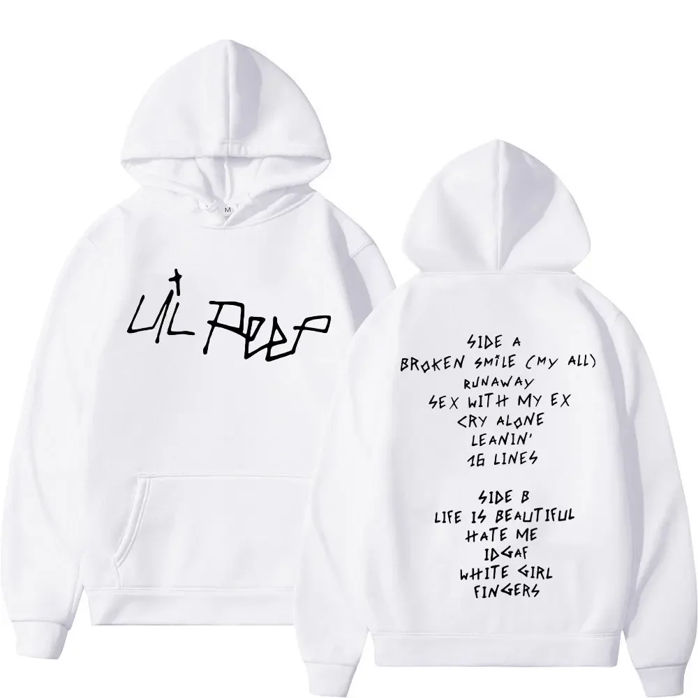 Rapper Lil Peep Fashion Casual Hoodie Men\'s and Women\'s Popular Hip Hop Hoodie Autumn Fashion Retro Wool Hoodie Street Wear