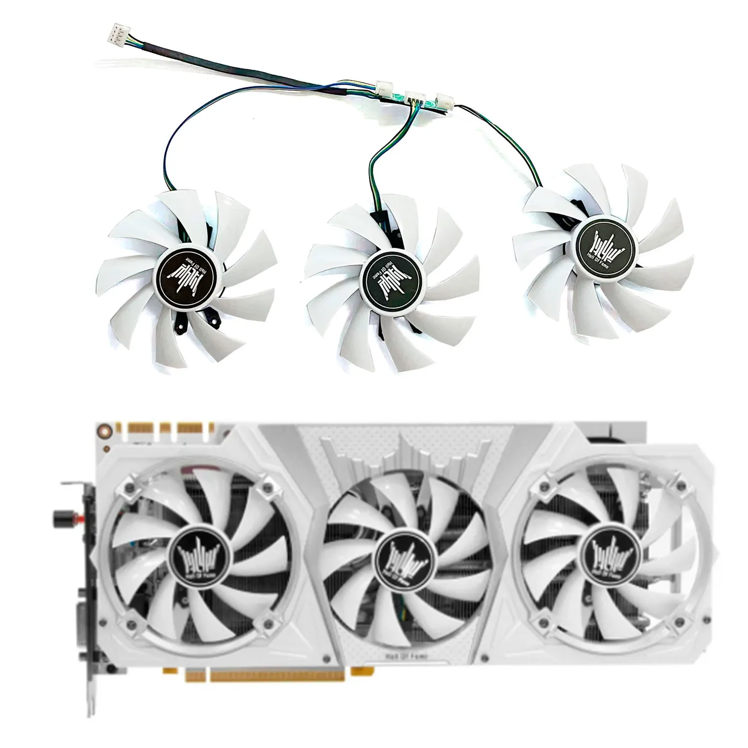 

87MM GA92S2H GTX1060 Hall of Fame Graphics Card Fan Replacement For Galax GTX 1060 1070 1080 Ti HOF GPU Cooler