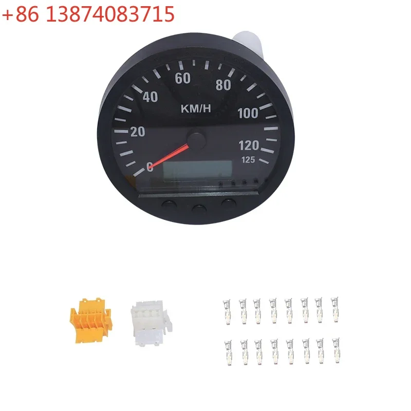 140mm Electronic for CANBUS Speedometer with odometer and trip odometer in LCD display for Trucks/ Electronics Vehicles TD140ATC
