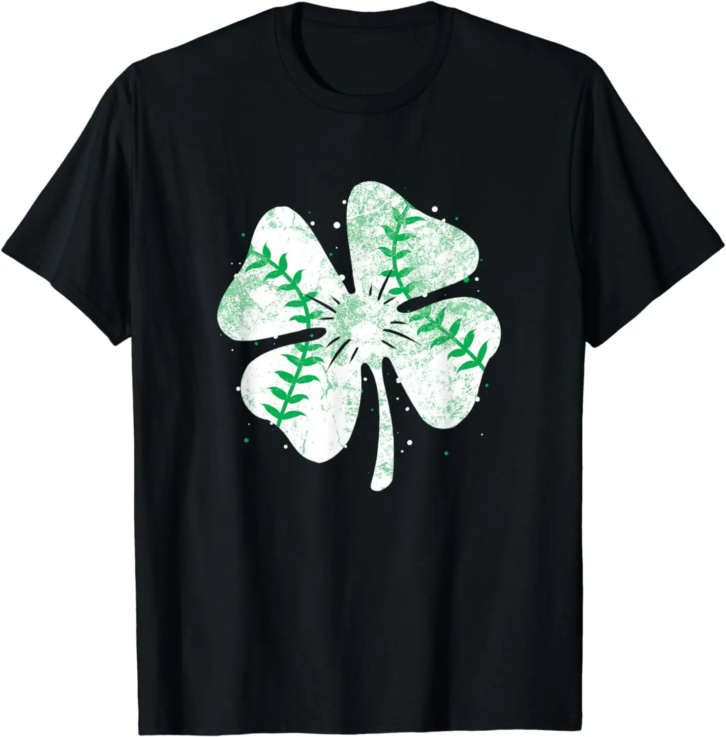 

Baseball St Patricks Day Boys Men Catcher Pitcher Shamrock T-Shirt for Women Holiday Casual COTTON Daily Four Seasons Tees