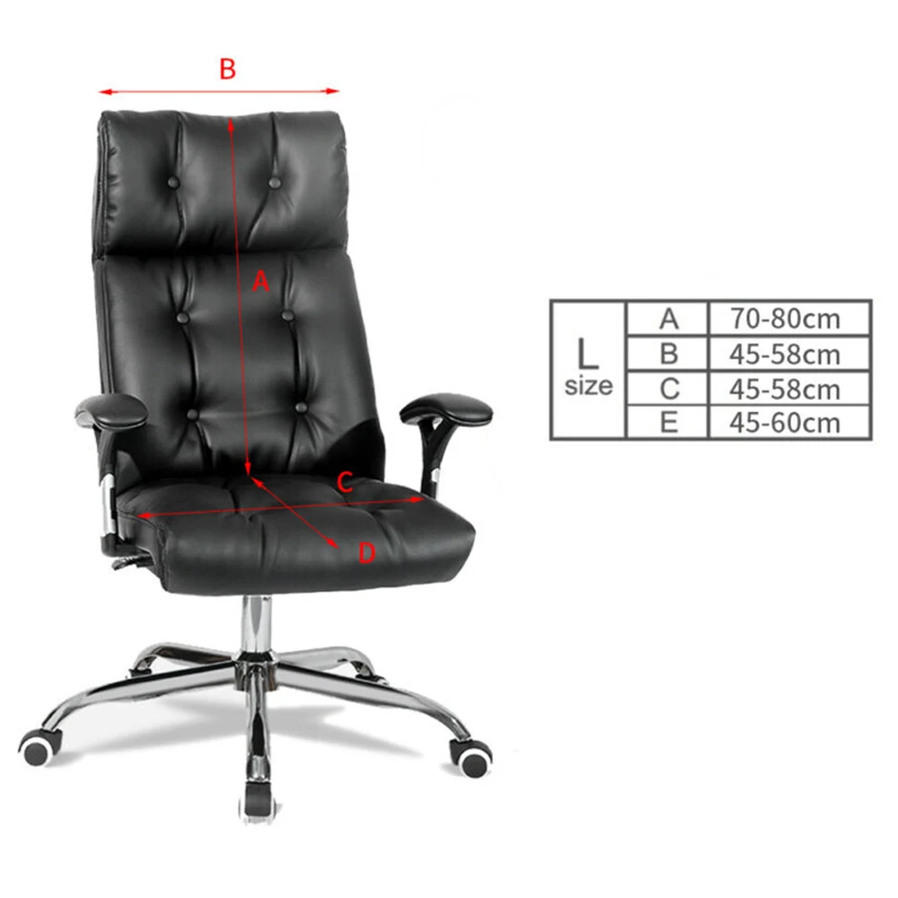 Slipcovers Chair Cover For 70-80cm Removable Rotate Waterproof Chair Cover For 70-80cm Office Office Computer Stool Seat Swivel