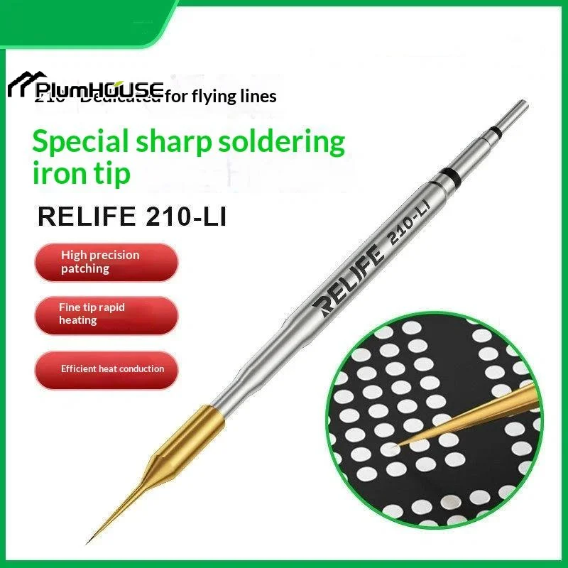 210-LI Ultra Fine Soldering Iron Tip For Precision Fly Wire Jumper Repair 210 Series Tip For Phone PCB Microsoldering Tool