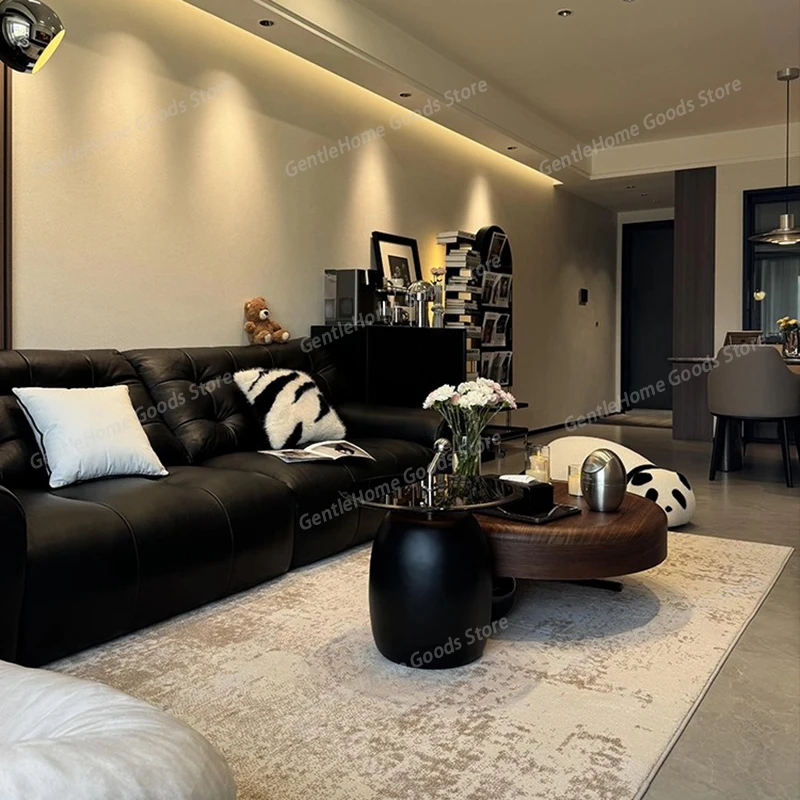 

Mid-Century Style Living Room Coffee Tables Modern Luxury Solid Wood High-End Coffee Table Set Creative Home Furniture FYCT