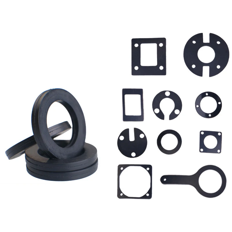1~50pcs Black Silicone Gasket Circular Flat Washer Flange Sealing O-ring Gasket Outer Diameter: 12~438mm Thickness: 2mm 3mm
