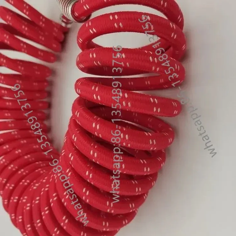 Braided trailer spiral trachea spring double-layer pipe protection factory direct sales