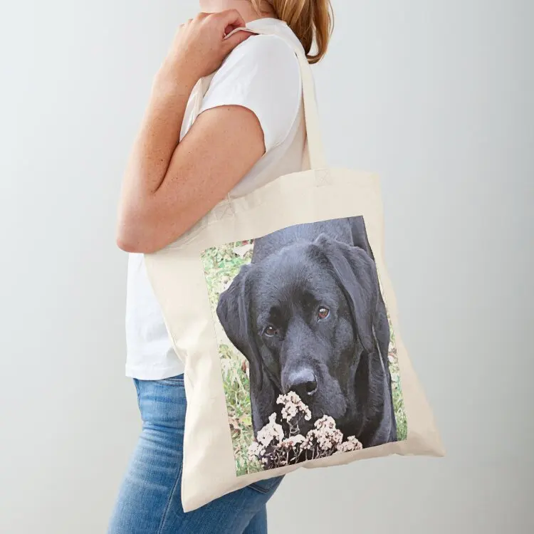 

Take Time - Black Labrador Tote Bag shoping bag university shopper bag Customizable tote tote women