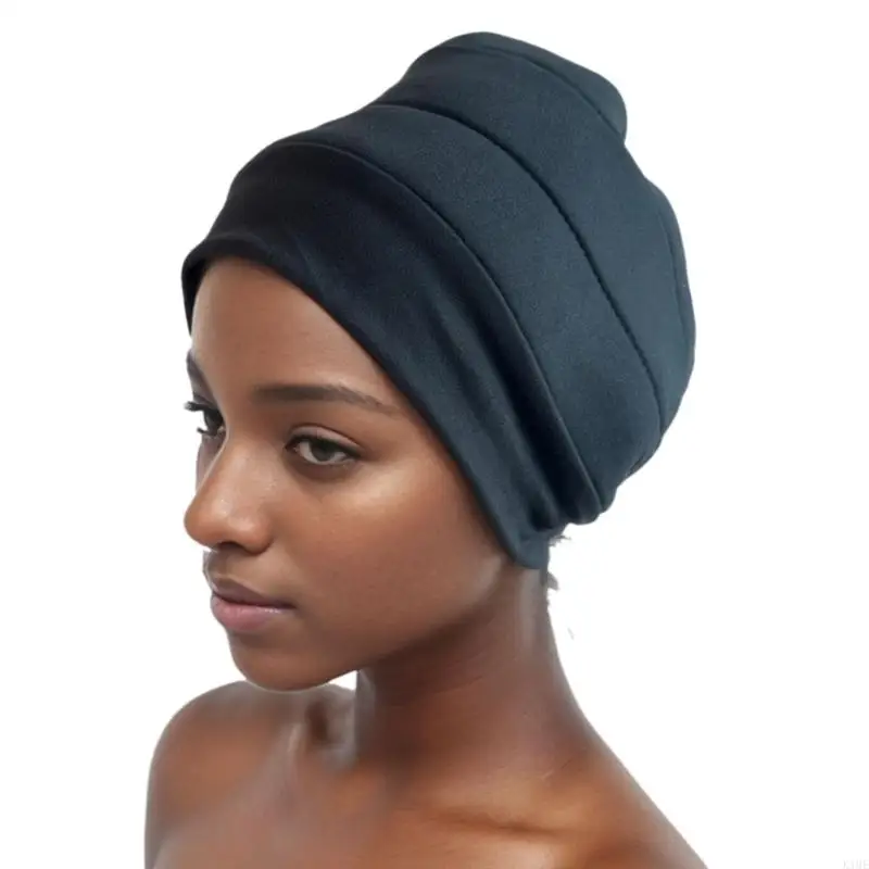 

K1ME Lightweight Turban Lifter Underneath Bonnet Hat Breathable African Headwrap Hat Women Turban Lift Under Scarf Turbans