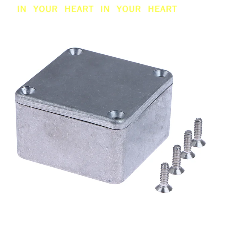 【X】Silver Aluminium Enclosure Electronic Diecast Stompbox Project Box 1590LB 50*50*3mm