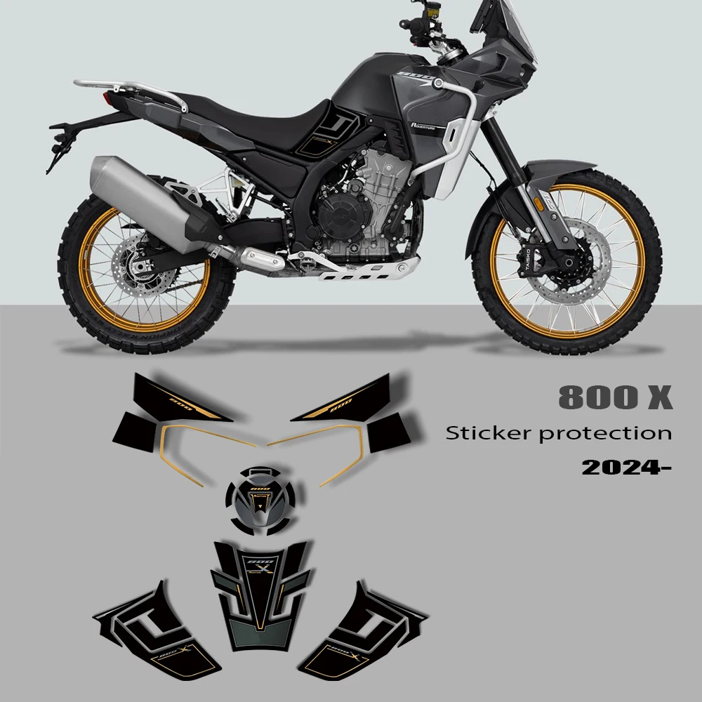3D Resin Motorcycle Gloves Box Protection Sticker Decal For Kove 800X 2024 2025 2026
