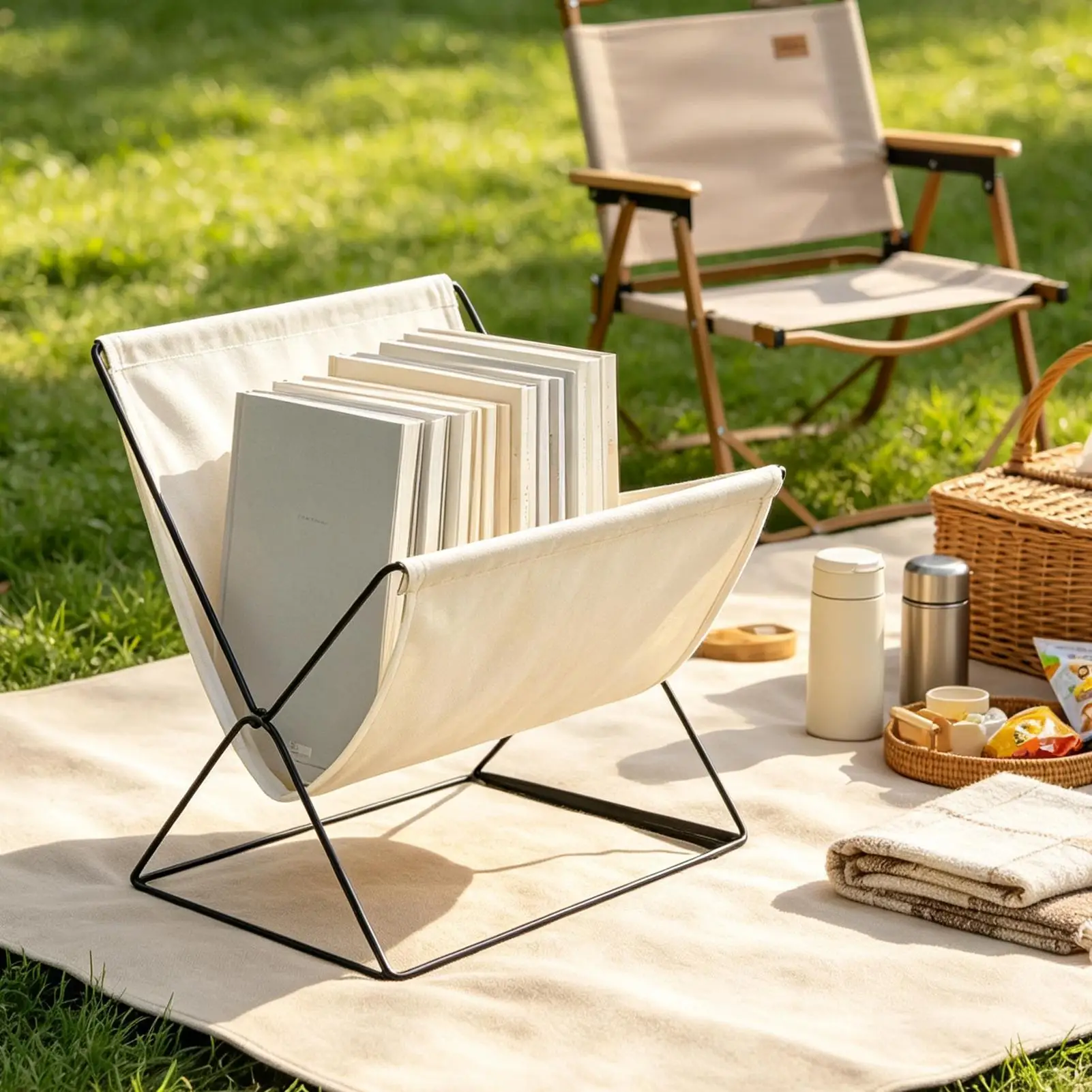 Fabric Desktop Storage Rack Space Saving Stable Decorative Foldable Office Tabletop Book Storage Rack for Office Bedroom Dorm