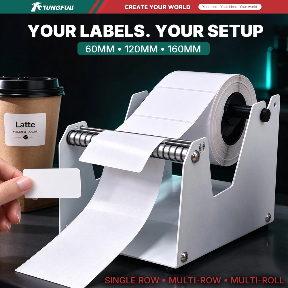 Multi‑Size Manual Label Separator Metal Desktop Label Peeler 60mm 120mm 160mm for Logistics Warehouse Retail Sticker Separating