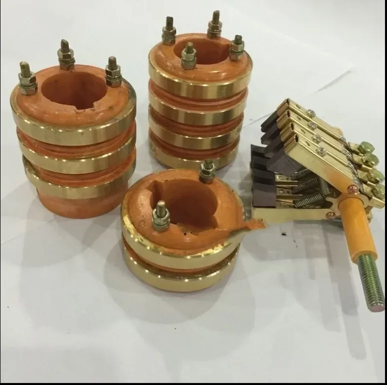 

Collector ring conductive slip ring 4-way inner diameter 20 25 30 35 outer diameter 58 keyway 8 herringbone carbon brush