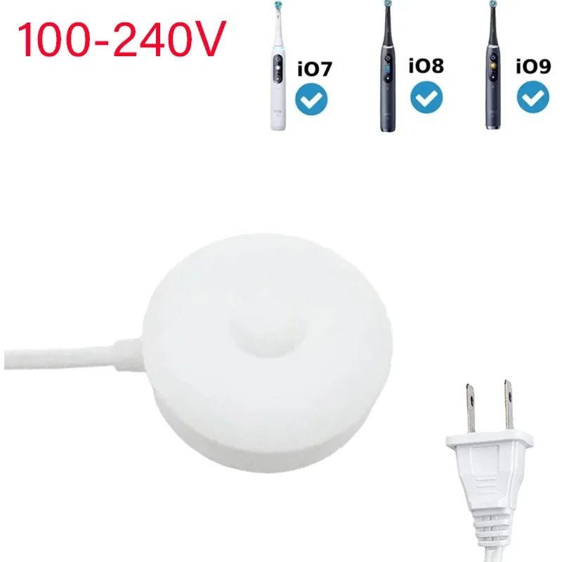 EU/US/UK Charger 100-240V Magnetic Electric Toothbrush Charging Base Adapter for Oral B IO Series 7/8/9 9S 10S IO7 IO8 IO9 3768