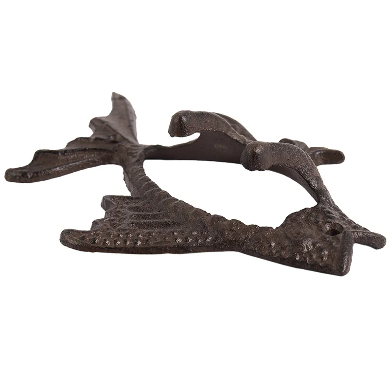 ABWR-3X poisson avec deux crochets série océan crochet mural en fonte support mural porte-serviettes crochet pour chapeau, clé, manteaux