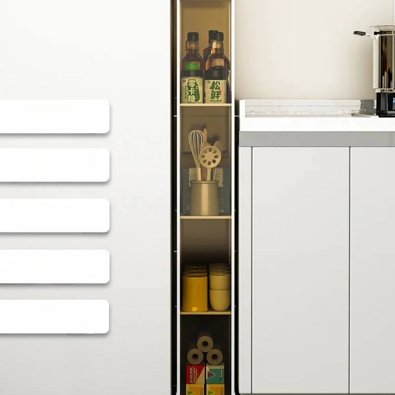 

Kitchen refrigerator shelf floor-to-floor multi-storey ultra-narrow gap side 15cm wide small storage cabinet