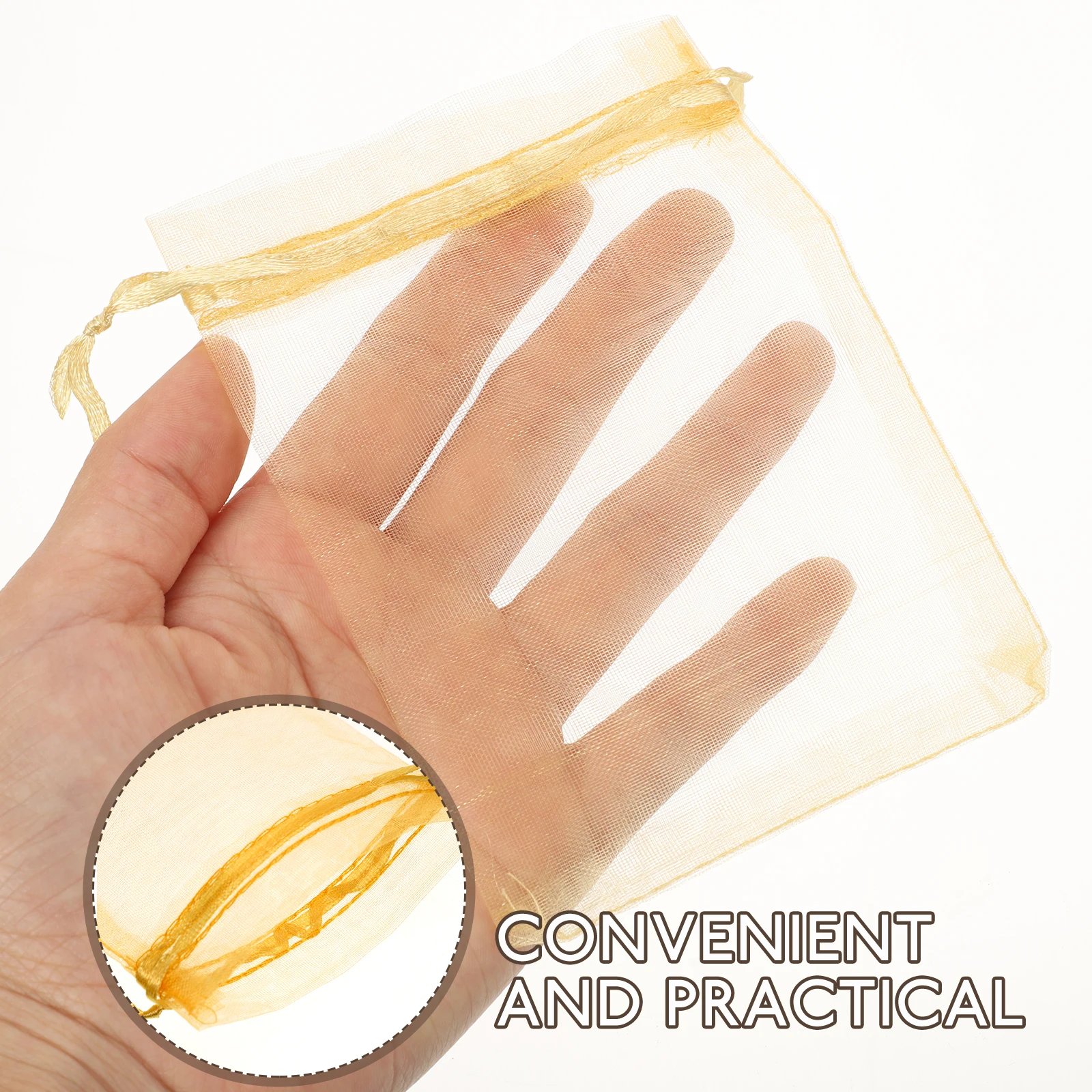 

100Pcs Organza Drawstring Bags Small Gift Bags for Wedding Birthday Party Favor Decorative Candy Pouches Small Organza Pouches