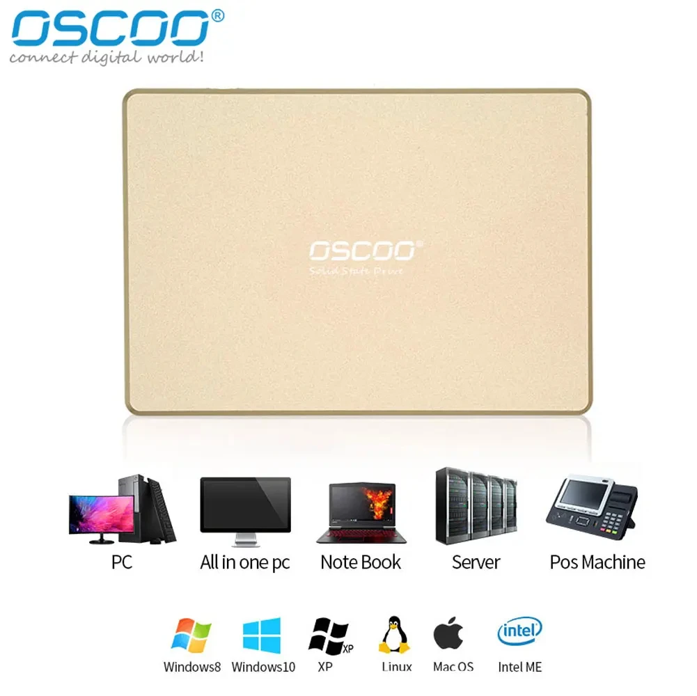 

OSCOO SSD 128GB 256GB 512GB SSD SATA SATA3 2.5 hdd hd SSD Hard Drive Disk Internal Solid State Drives for laptop pc