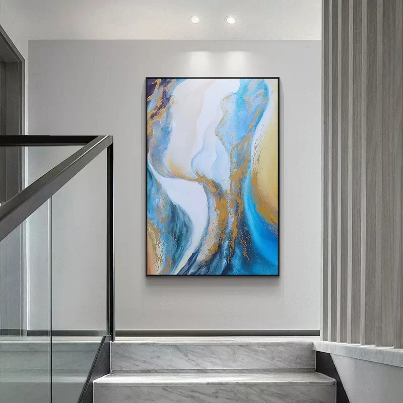 

Hot Selling Modern Art Painting Hand-painted Abstract Thick Oil Painting Textured Acrylic Wall Canvas Art Pictures Room Decor