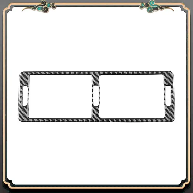 

M45K-For BMW 5 Series E39 1998-2003 Soft Carbon Fiber Center Console Air Vent Frame Cover Trim Interior Parts