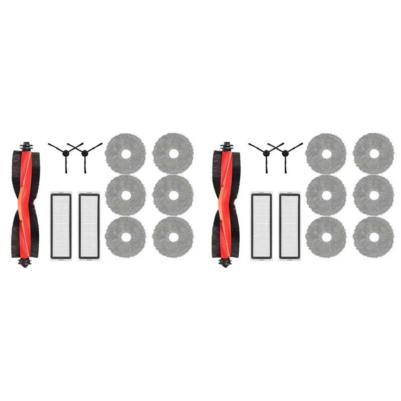 

WORTHOWN-2 Set For Xiaomi Robot Vacuum S20+ / S10 Plus / B108GL / B108CN B113CN Parts Spare Parts Filter Main Side Brush Mop
