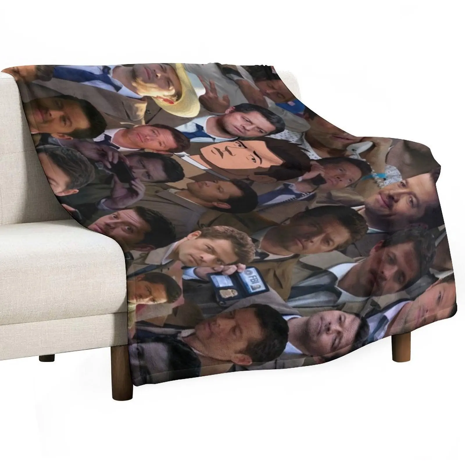 

Castiel Collage Blanket Throw Blanket wednesday Warm Blankets Sofas Of Decoration Sofa Throw Blankets