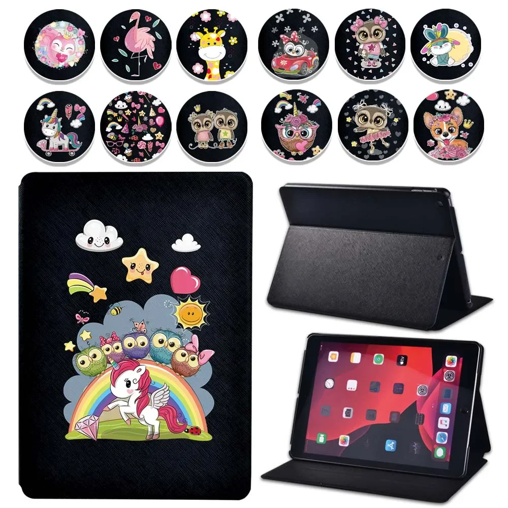 

Cartoon Tablet case For Apple iPad 9 10.2" 2021 (9th Generation) A2603 A2604 Tablet Shockproof Protective Stand Cover Case +pen