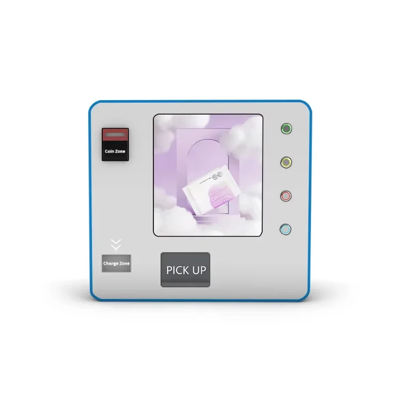 Self-Service Wall-Hanging Vending Systems Sanitary Towel Compact Wall Attachment Vending Machines