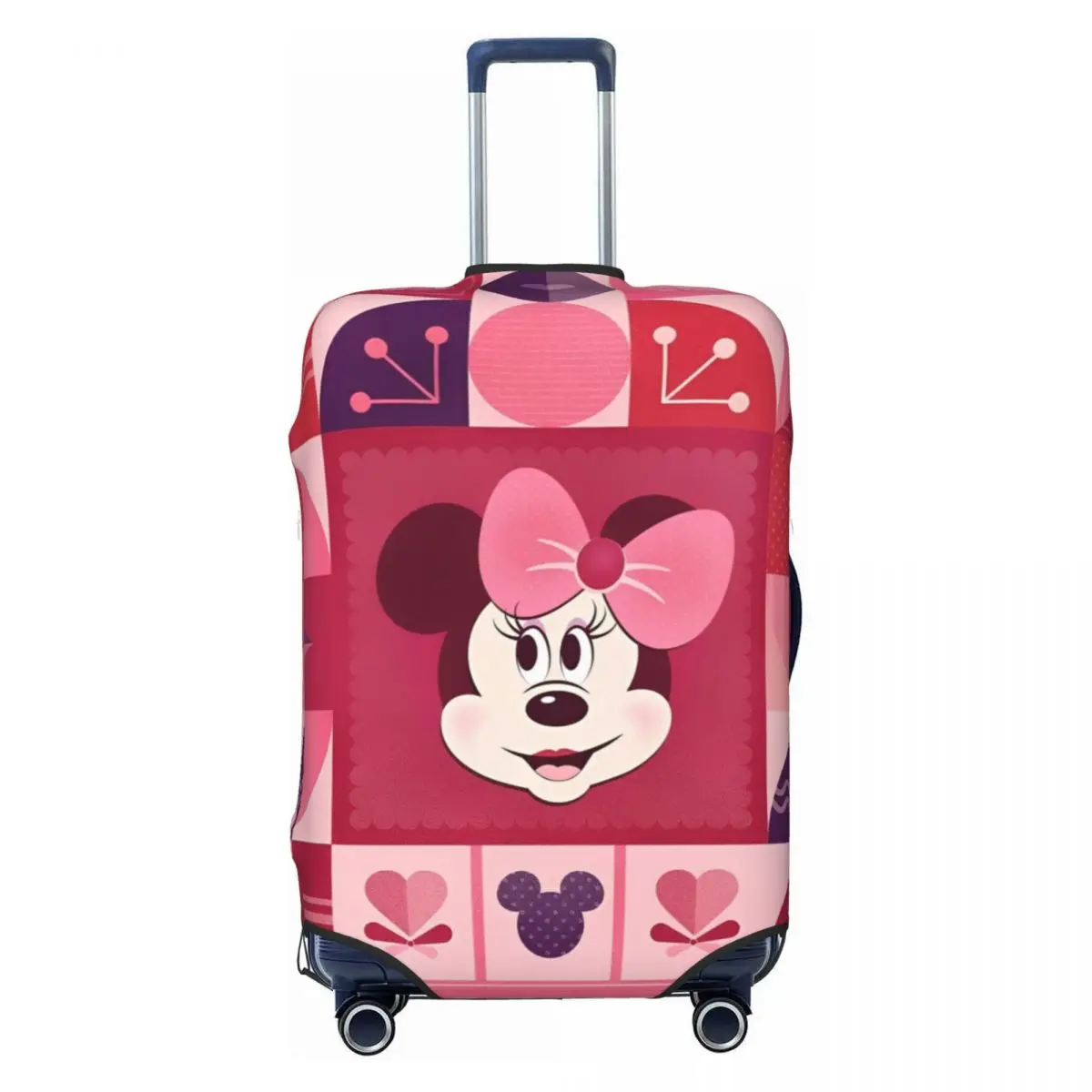 มิกกี้มินนี่เมาส์พิมพ์กระเป๋าเดินทางปกมิกกี้เมาส์สัตว์การ์ตูนธุรกิจวันหยุดปฏิบัติกระเป๋าเดินทางกรณีการป้องกัน