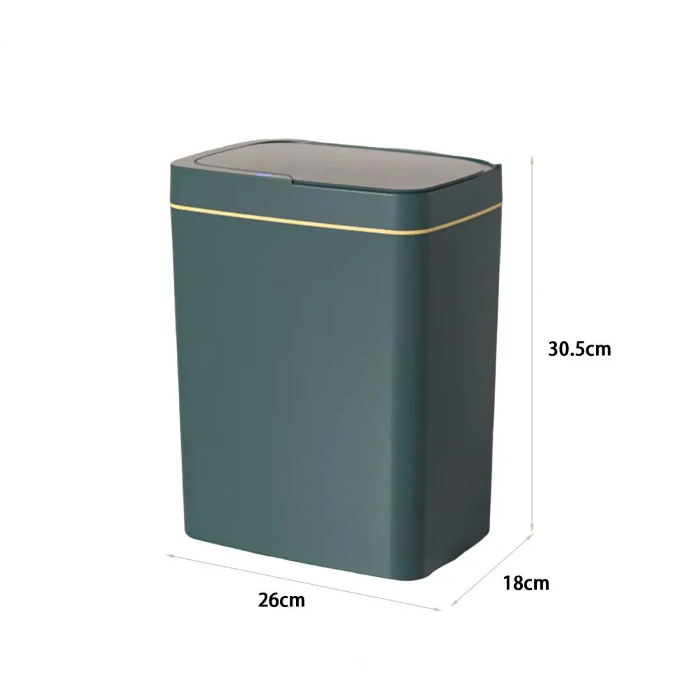 Automatic Sensor Trash Can Wastebasket with Lid 15L Large Capacity USB Charging Bathroom Intelligent Touchless Garbage Bin