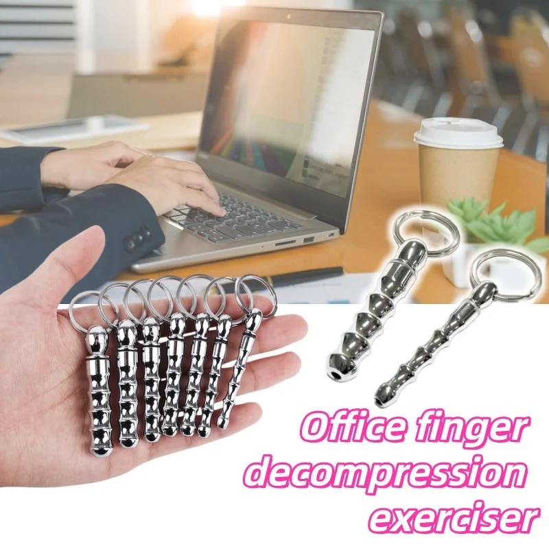 Metal Hollow Finger Decompression Multiple Size Massager Compact and Portable Multi Purpose Office Home Finger Exercise Device