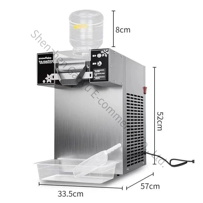 New Internet Celebrity Snowflake Ice Machine Electroless Mobile Ice Making Commercial Four-in-one Snowflake Cotton Machine Full