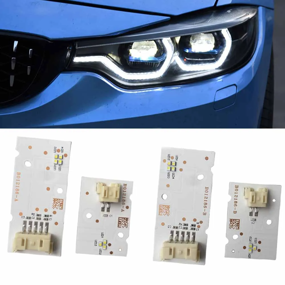 

New For BMW F80 M3 F32 F82 M4 F33 F83 White Angel Eyes DRL Super Bright LED Chip Replacement Orignal Adaptive Headlight Daylight