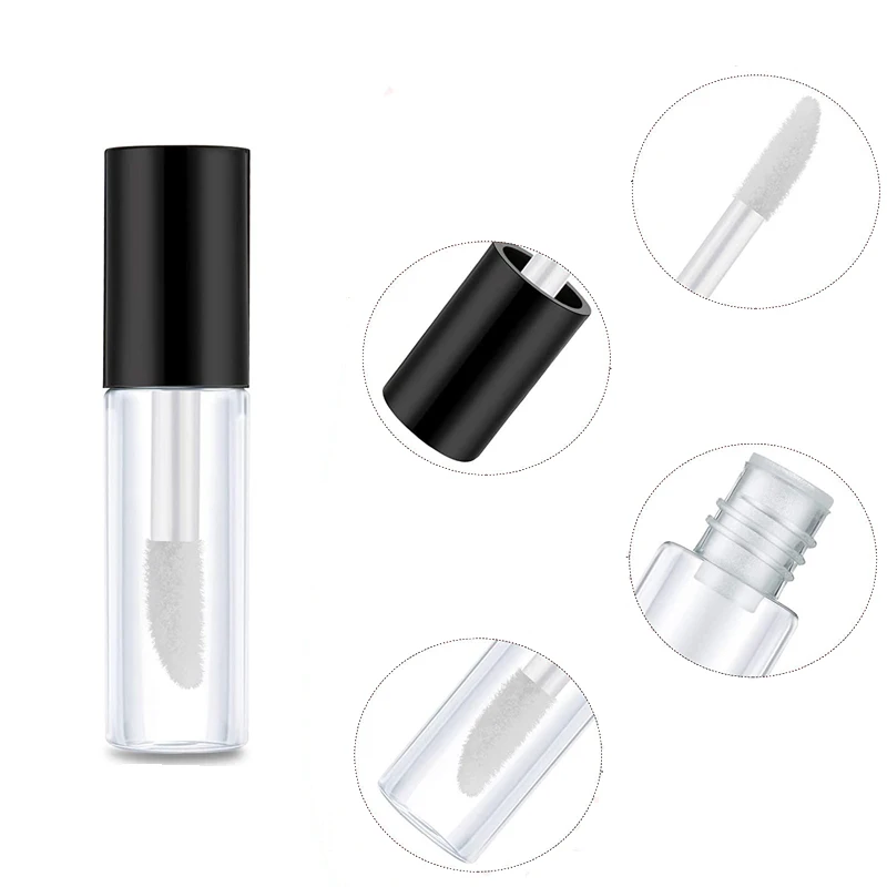 10 Stück/20 Stück leer 2ml klare Lipgloss-Flaschen nachfüllbare Mini-Proben flasche Lippenstift behälter für Reise Frauen Mädchen DIY Make-up