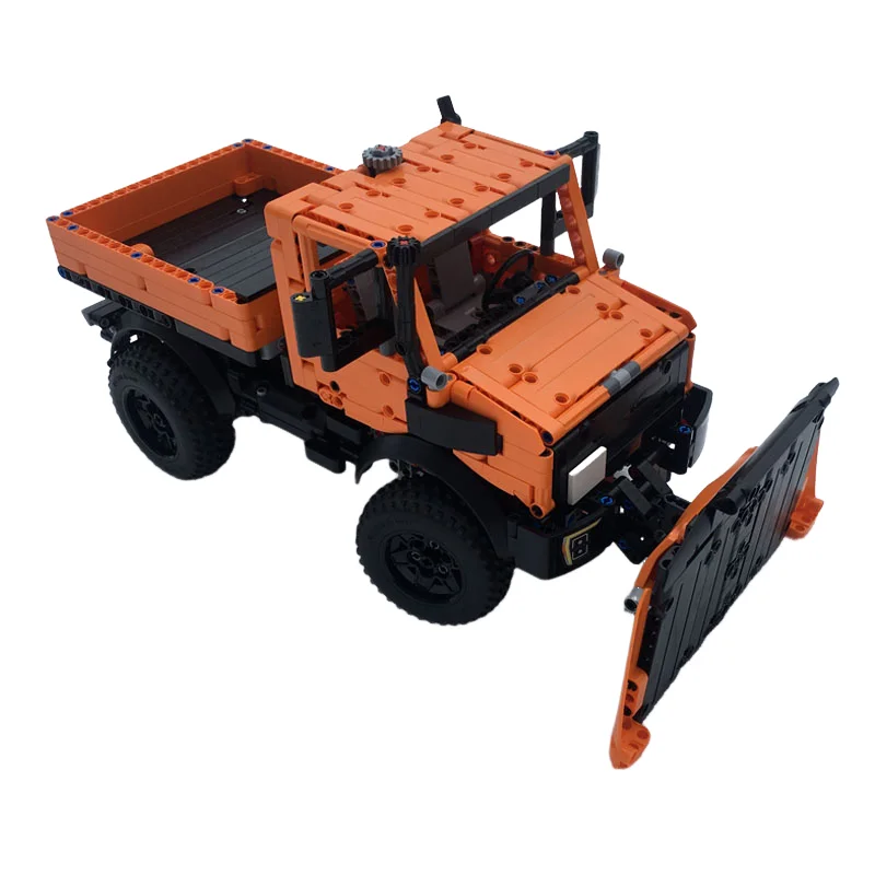 

NEW Technical Series MOC Building Blocks Truck Model Unimog U1400 Snowplow Cars DIY Bricks Toys Assemble Creative Gifts