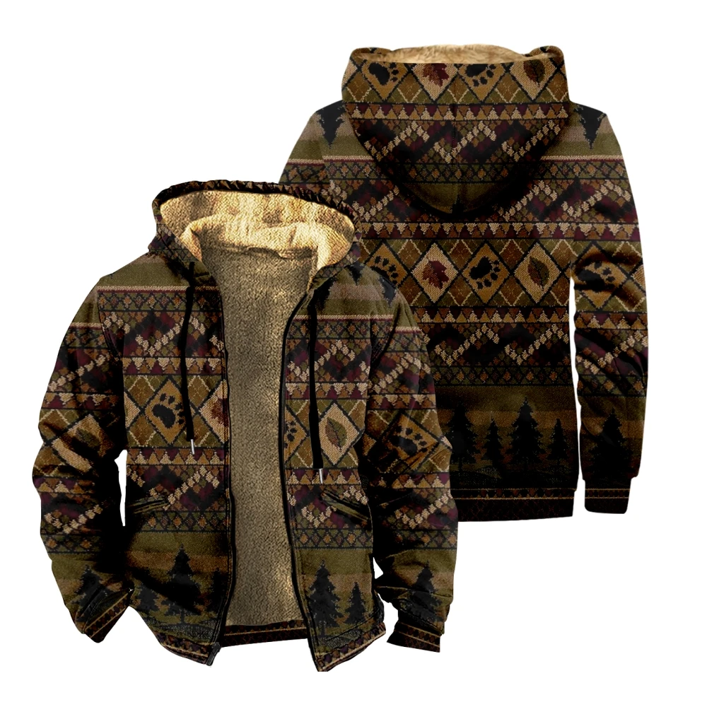 

Men's Casual Camouflage Sports Sweatshirt Long Sleeve Zipper Hooded Jacket Coat