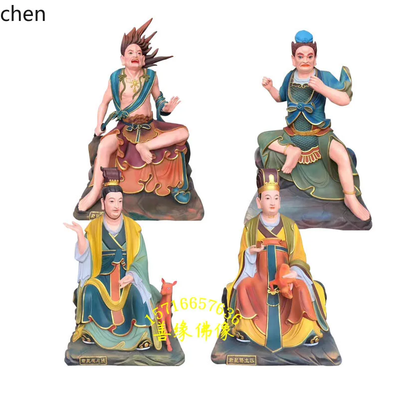 Cz1 twenty-eight stars zibei emperor five doushing resin fiberglass statue painted and gilded statue