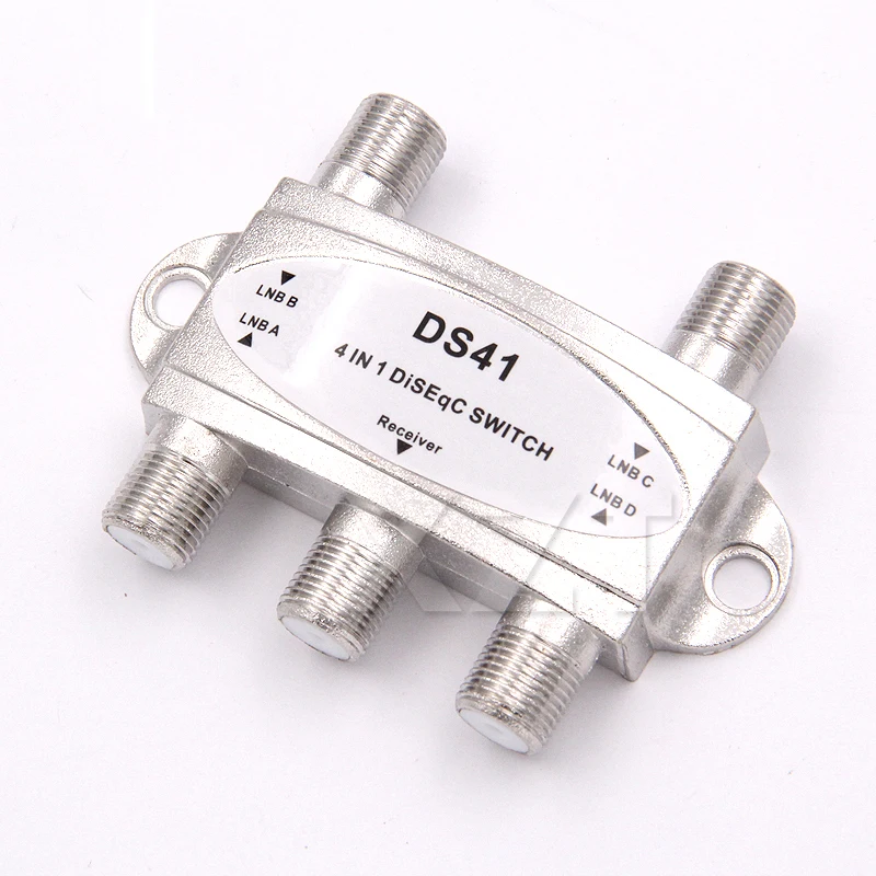 1pcs LNB Switch TV DiSEqC Switch 4x1 DiSEqC Switch Flat satellite antenna receiver For TV Satellite Receiver