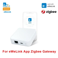 For eWeLink App Zigbee 3.0 Wired Gateway Hub RJ45 Ethernet Bridge For Zigbee Smart Automation Device Work with Alexa Google Home