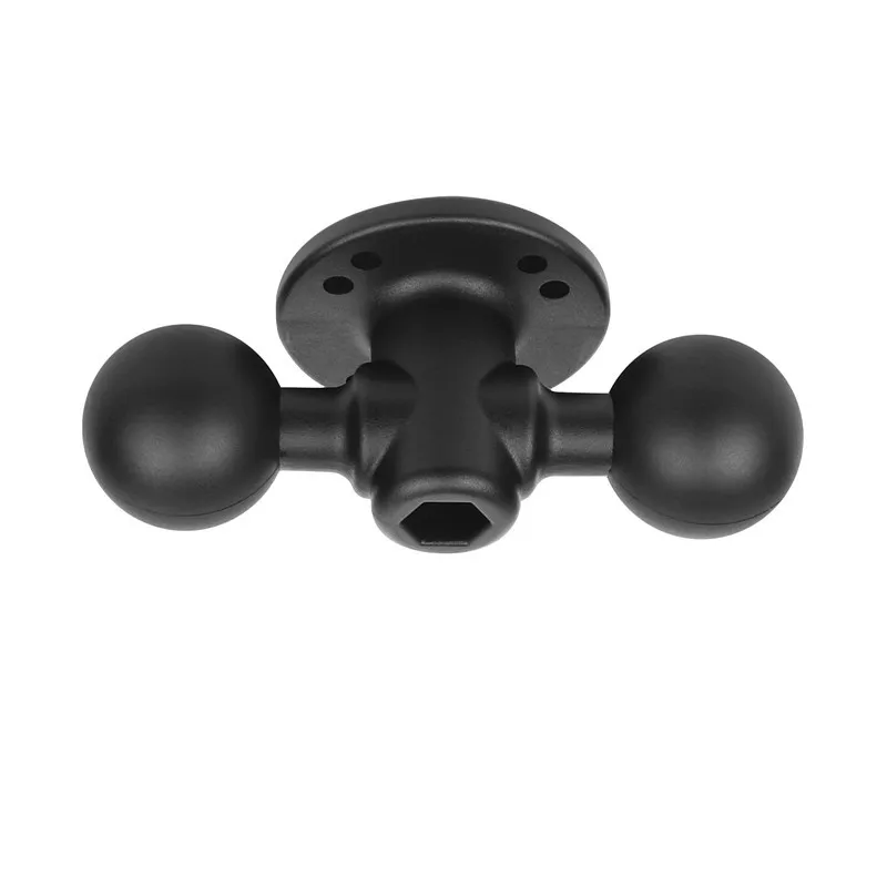 1.5-inch dual ball head drilling round base, 38mm ball head adapter, suitable for mounting sonar fish finders and GPS devices