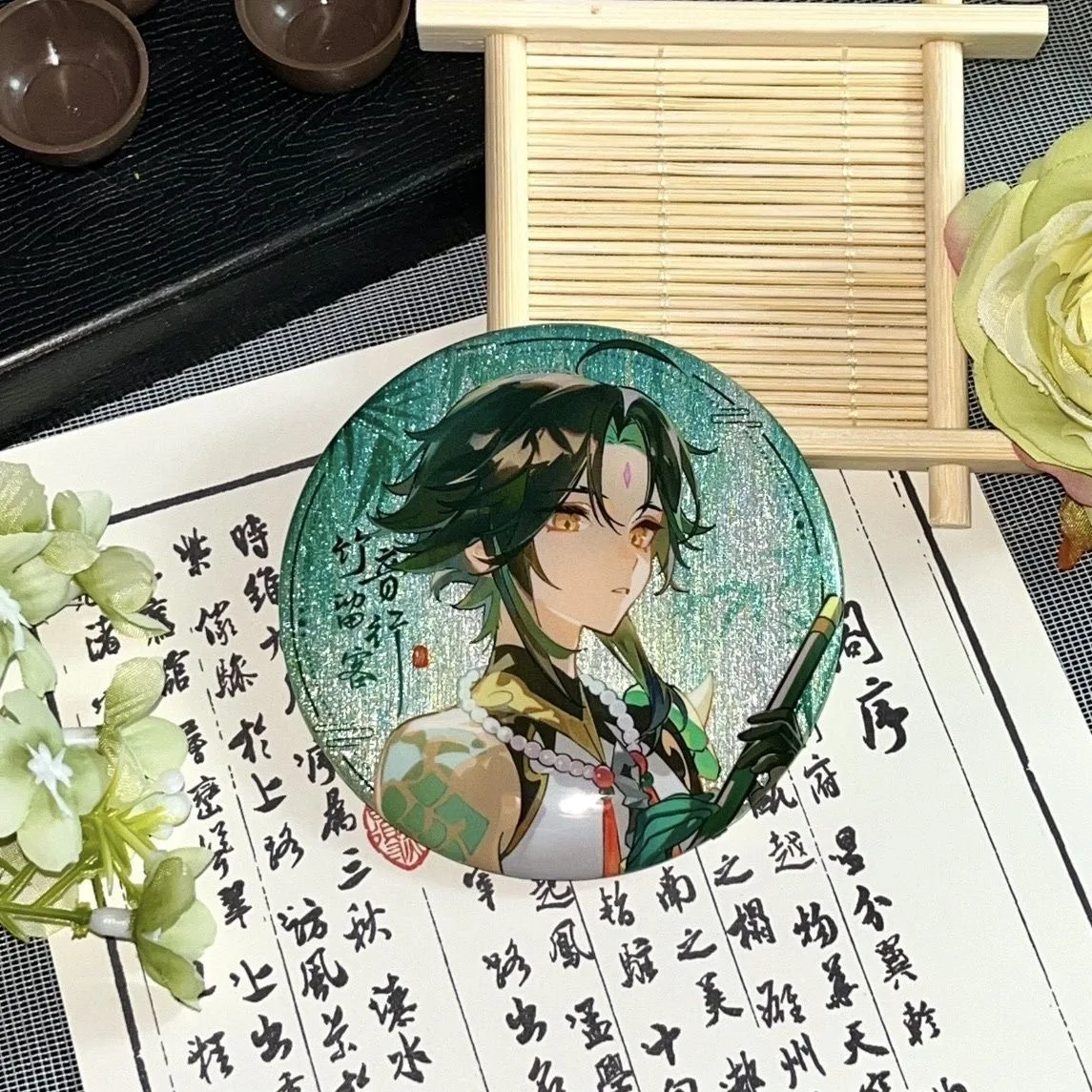 

Геншин Импак очень красивый. Домашний значок для косплея Мандрл, подарок просо, 58 мм