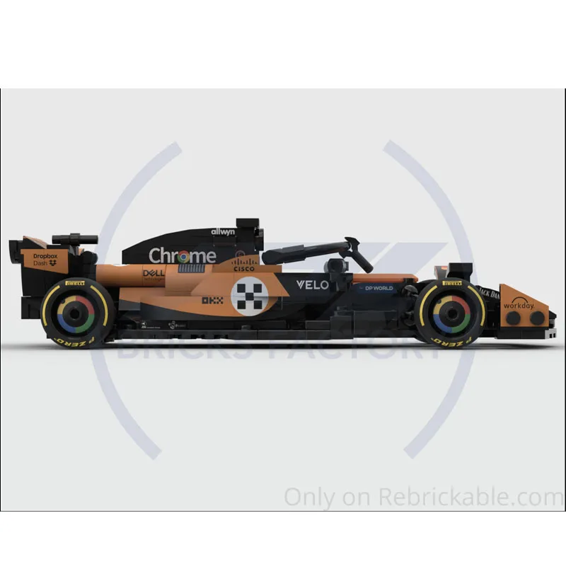 

MOC-222131 Classic MCL39 Formula Sports Sports Car Racing Brick Model 310 PartsMOC Creative Boys Kids Birthday Toy Gift