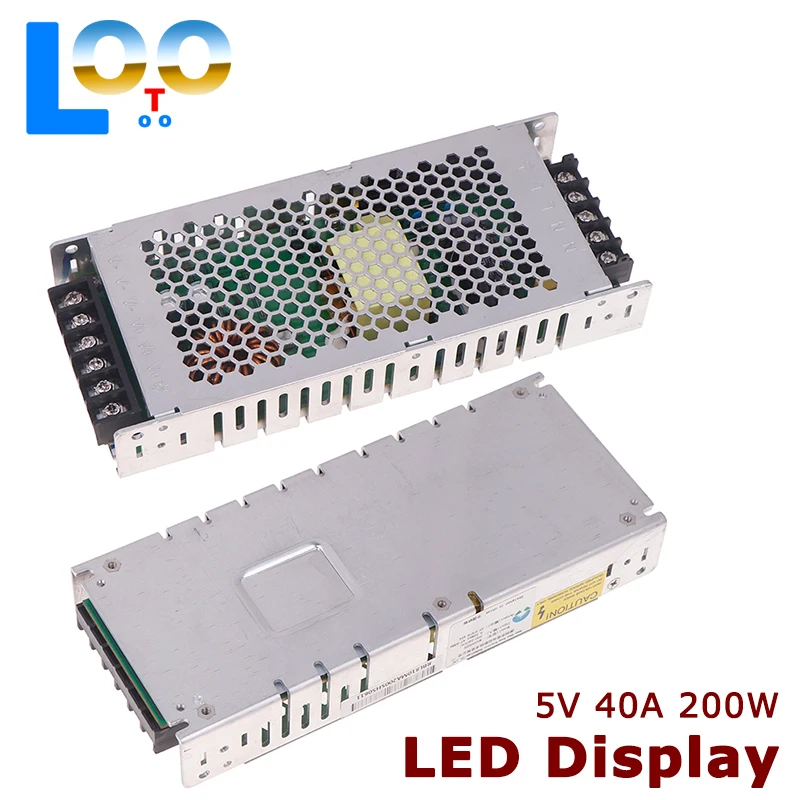 

Electronic Screen Ultrathin Indoor And Outdoor Power Supply LED Display 5V 40A 200W Full Color Large Screen Power Supply