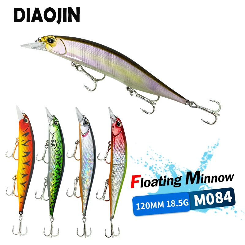 Floating Minnow Jerkbait Fishing Lure 12cm 18g Wobbler Realis Trolling Isca Artificial Hard Bait Sea Pesca Carp Fishing Supplies