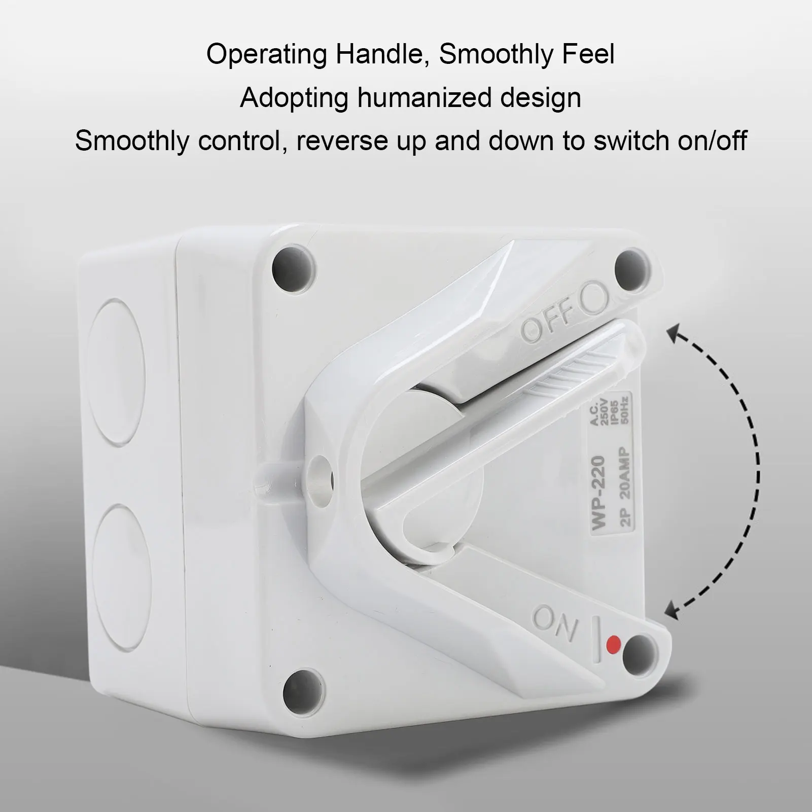 密閉型モーター切断 2P 20A IP65 防水ヘビーデューティ安全絶縁密閉型モーター切断