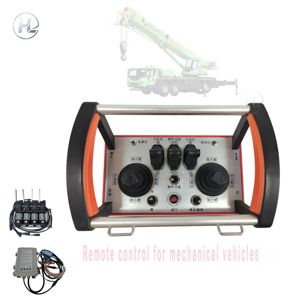 Wireless Remote Control for Truck Crane Mechanical Vehicles-Industrial Use Learning Code Waterproof 500m Range Plastic 1 Year